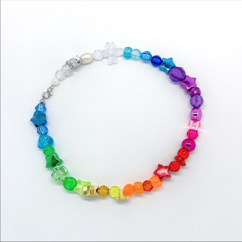 HANDMADE UNIQUE RAINBOW CHOKER